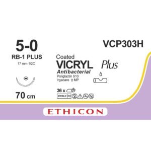 Ethicon Suture Vicryl VCP303H 5/0 RB1 36 pz