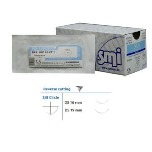 Suture Polyester Reverse Cutting 4/0 3/8 C 16mm SMI 12 pz