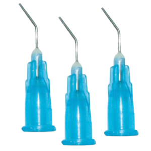 Puntalini Aghetti Per Mordenzante Blu Curvi 100pz