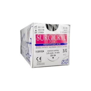 Suture Surgicryl PGA 4.0 – 3/8 cerchio triangolare 75cm