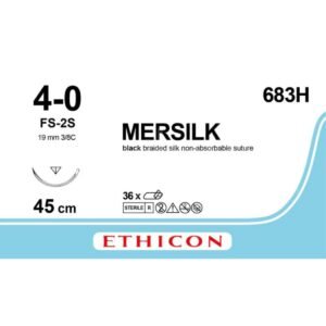 Ethicon Suture in Seta 683H 4/0 FS2S 36 pz